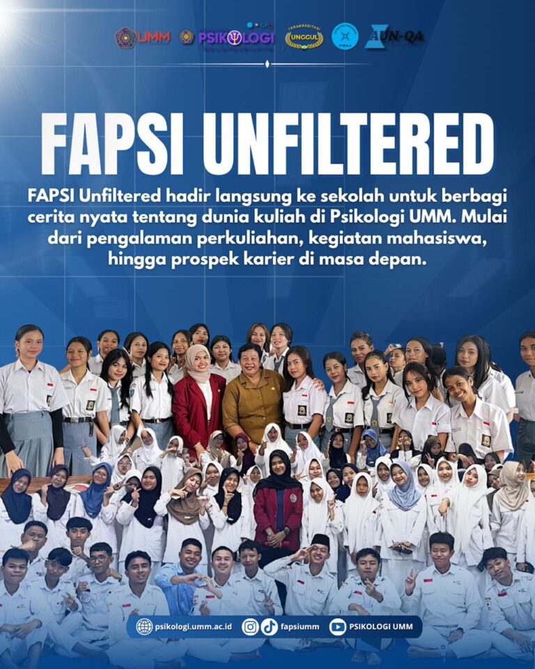 Fakultas Psikologi UMM Hadirkan “Fapsi Unfiltered 2026”, Mahasiswa Berbagi Cerita Nyata Dunia Perkuliahan
